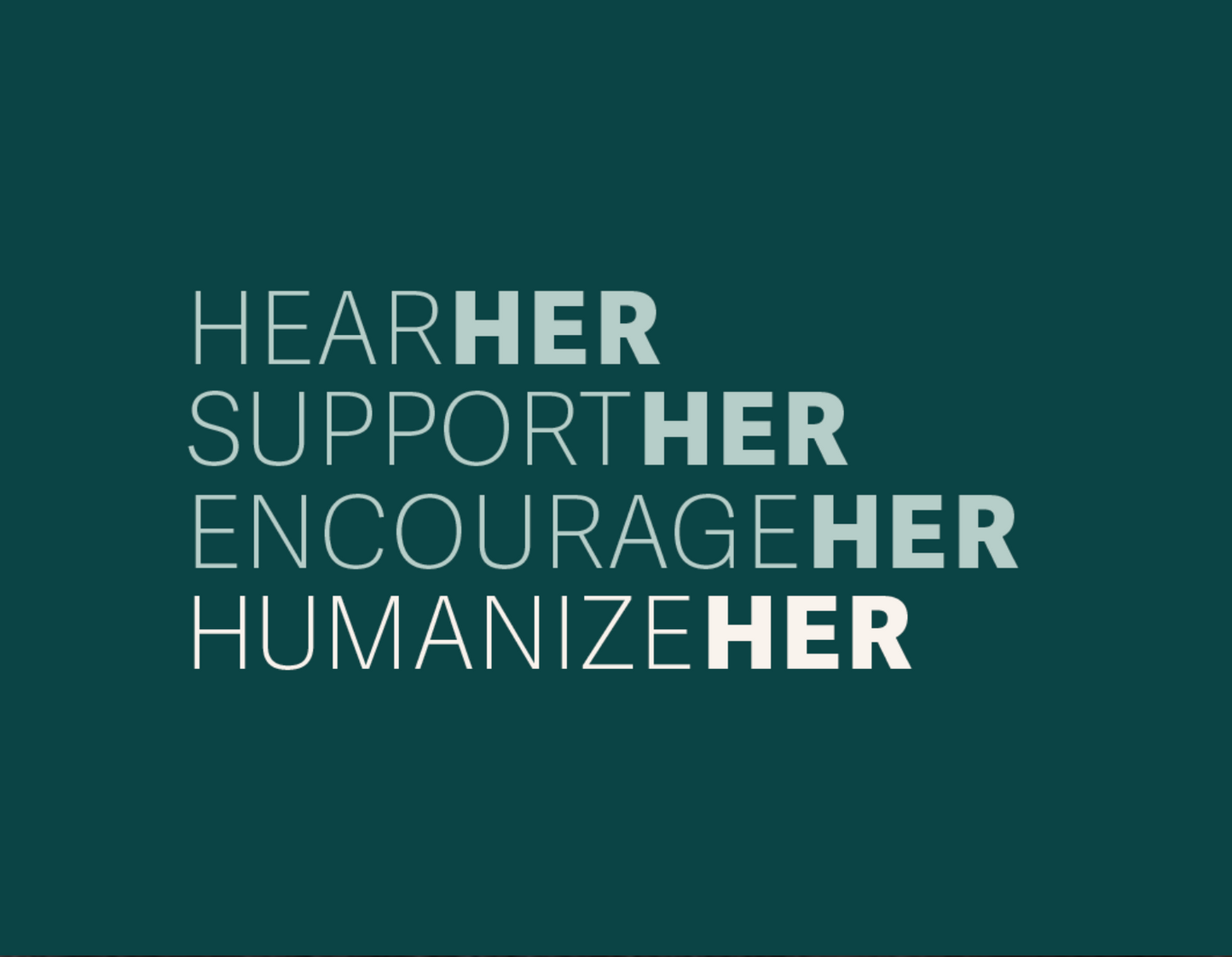 HumanizeHer Postcards