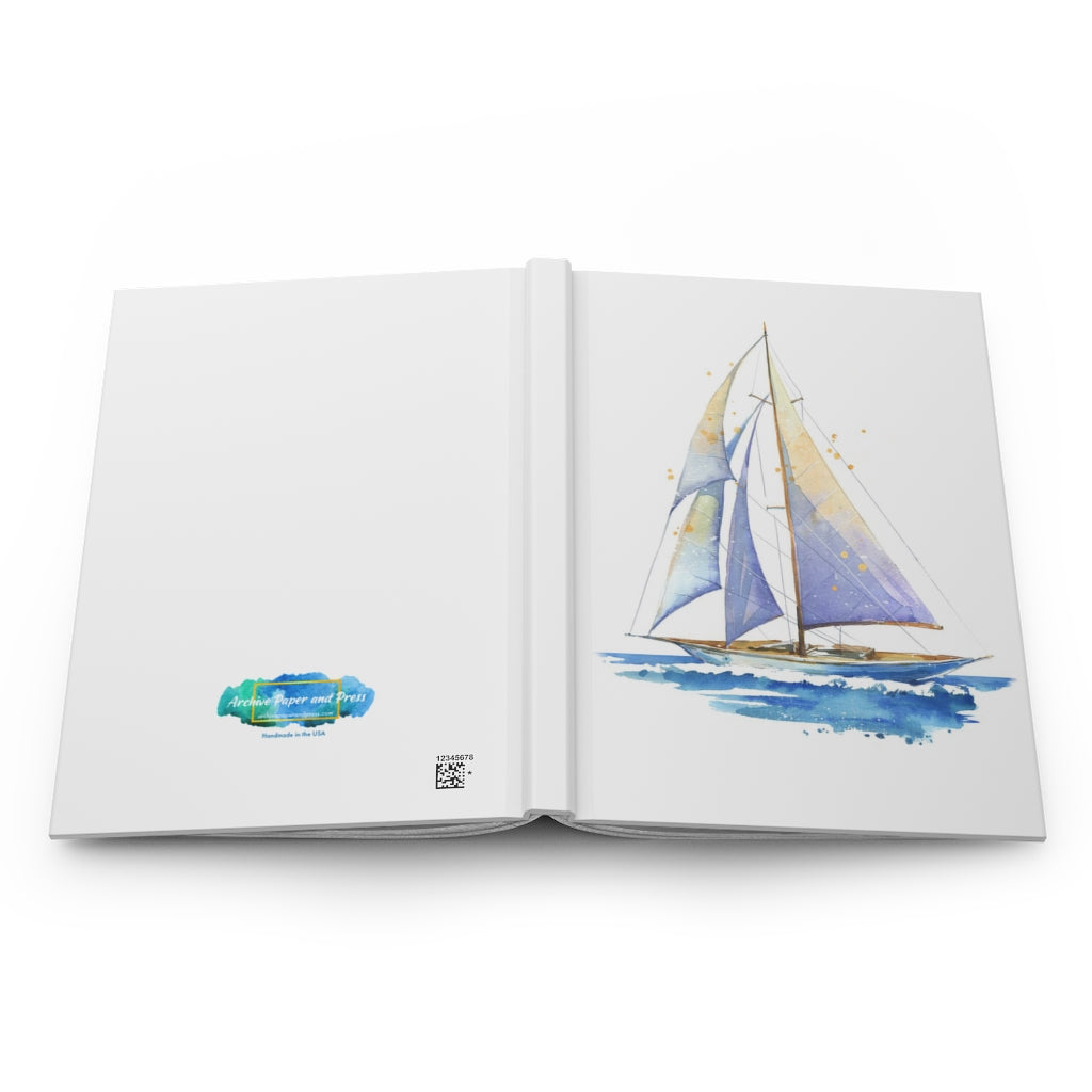 Sailboat Hardcover Journal Matte