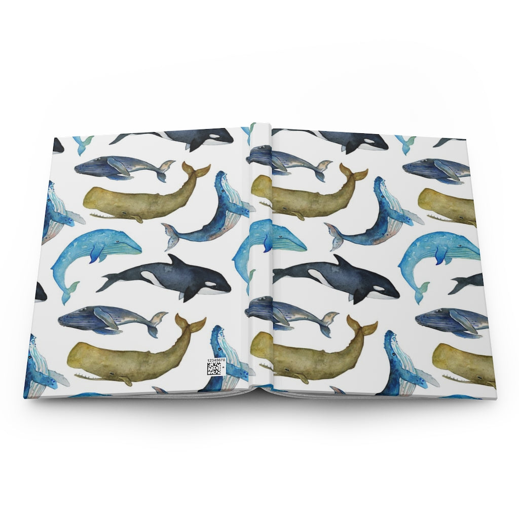 Whales Notebook Hardcover Journal Matte