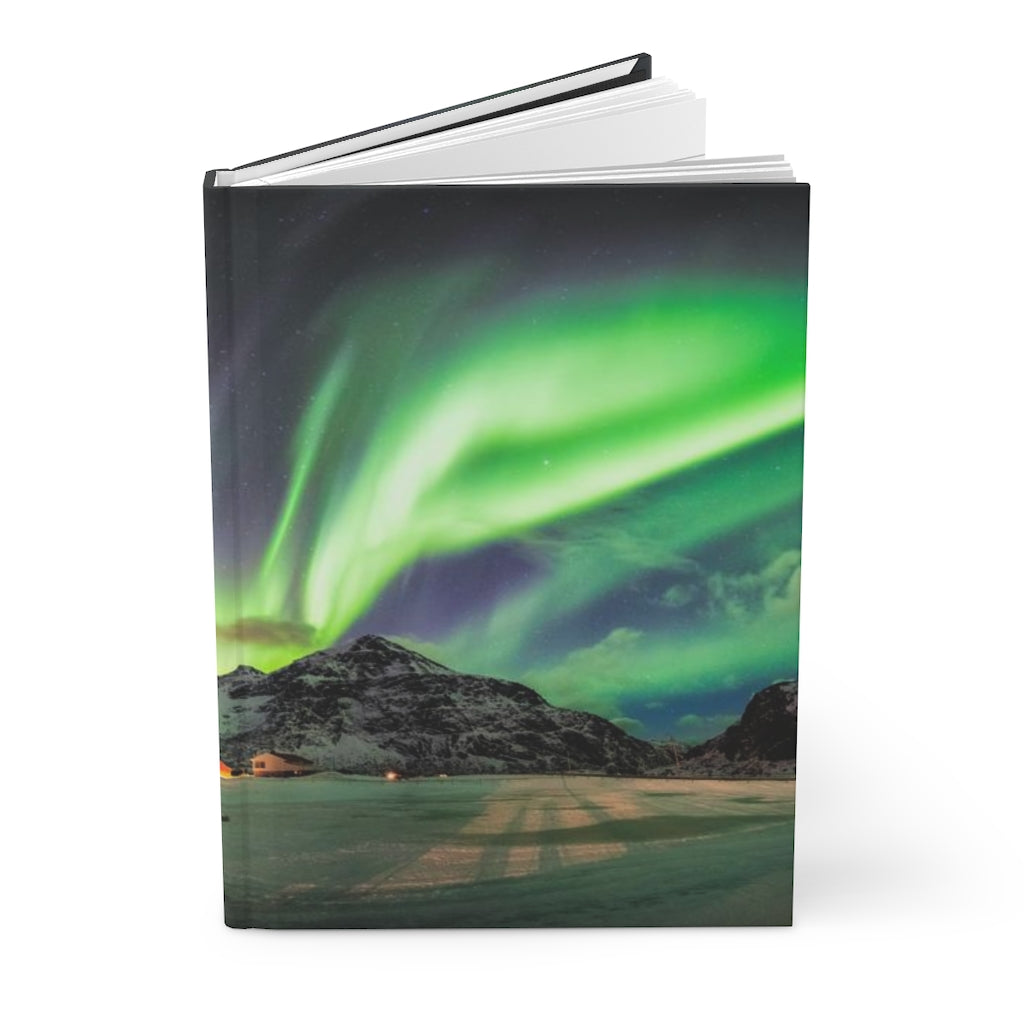 Aurora Northern Lights Notebook Hardcover Journal Matte