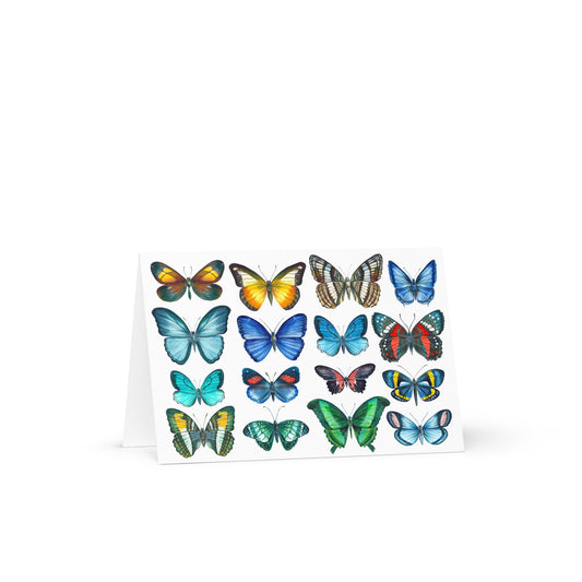 Butterflies Greeting card - 4in x 6in - card with envelope - stationery - cute cards - quality cards - gift