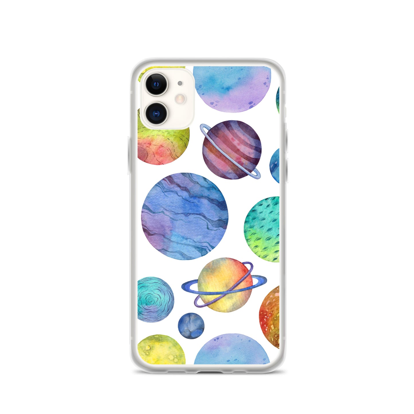 Space Watercolor Planets iPhone Case - iphone case gift - christmas gifts - gift ideas - apple phone