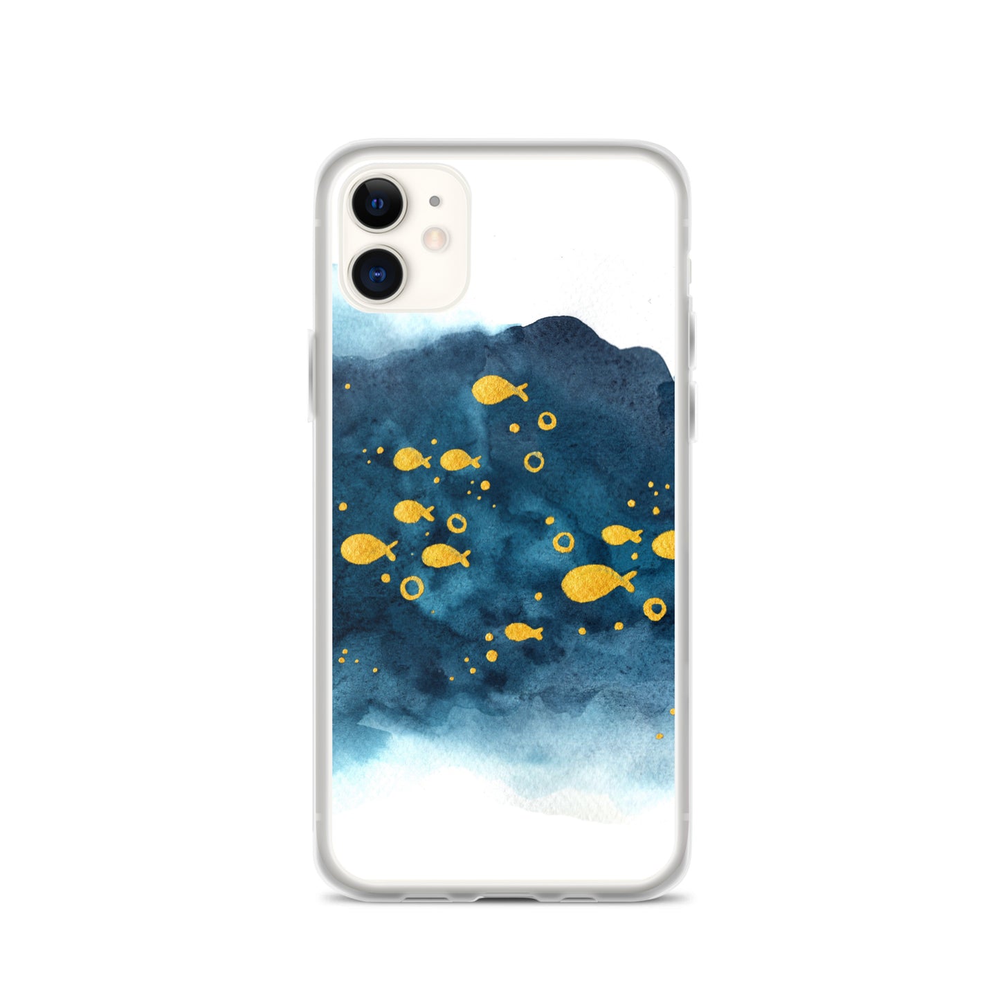 Watercolor School of Fish iPhone Case - iphone case gift - christmas gifts - gift ideas - apple phone