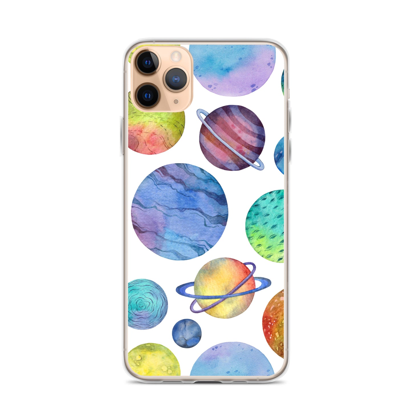 Space Watercolor Planets iPhone Case - iphone case gift - christmas gifts - gift ideas - apple phone