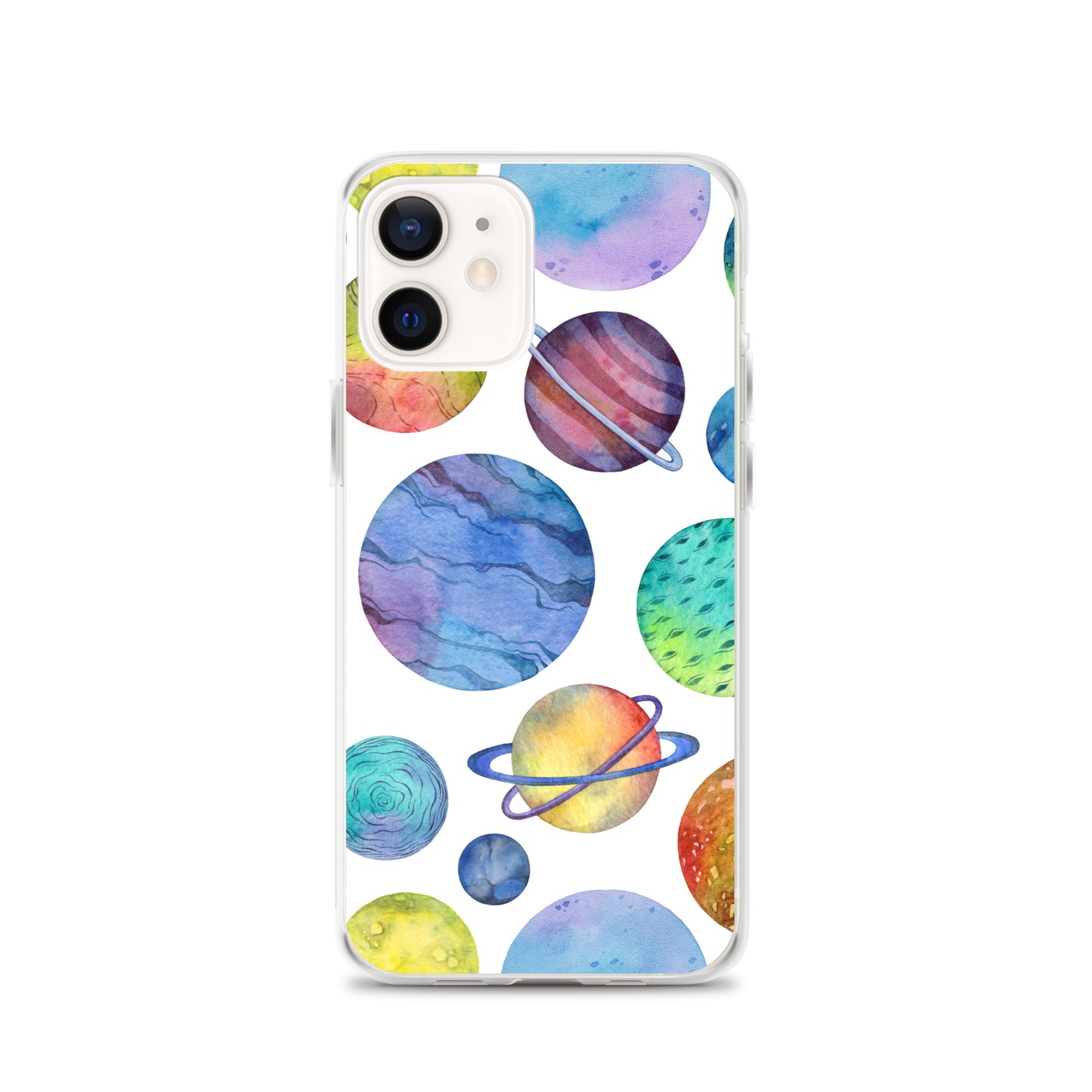 Space Watercolor Planets iPhone Case - iphone case gift - christmas gifts - gift ideas - apple phone