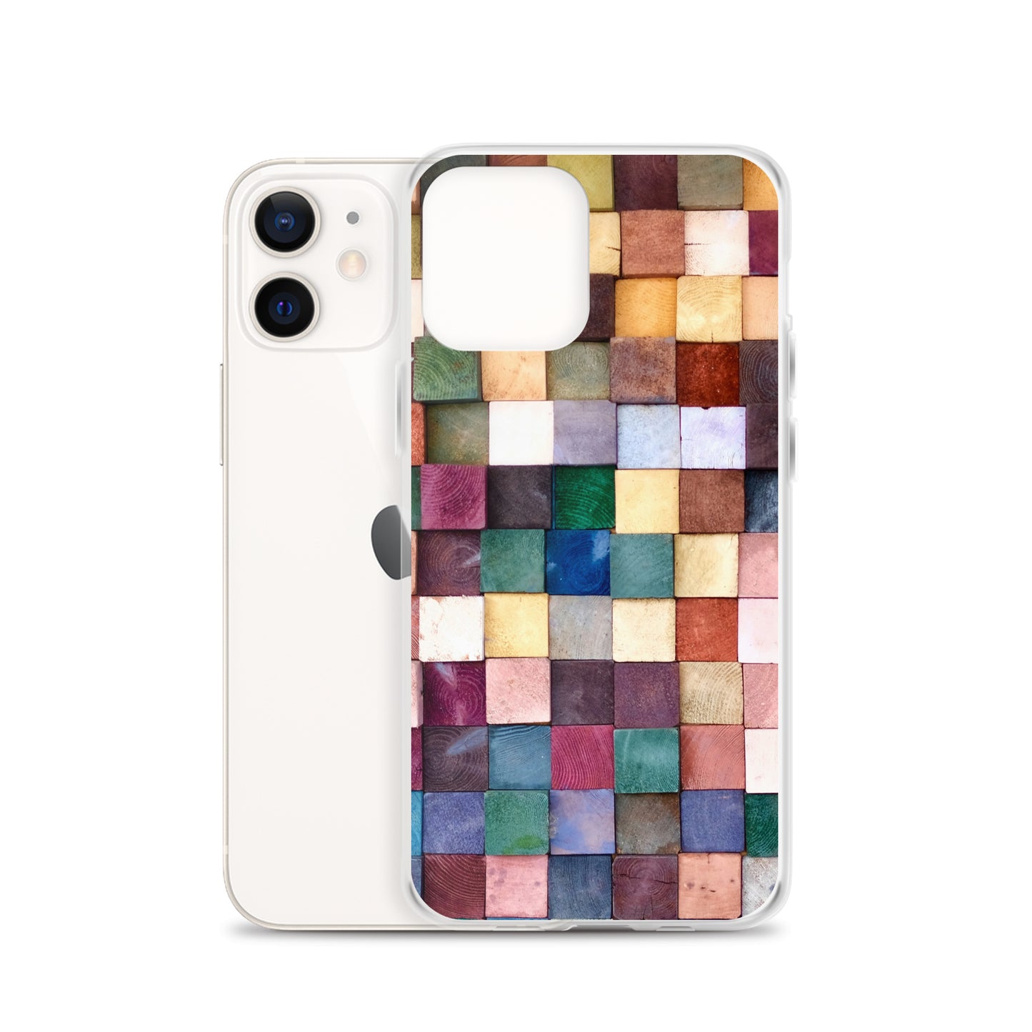 Colorful Wood Blocks Photo iPhone Case