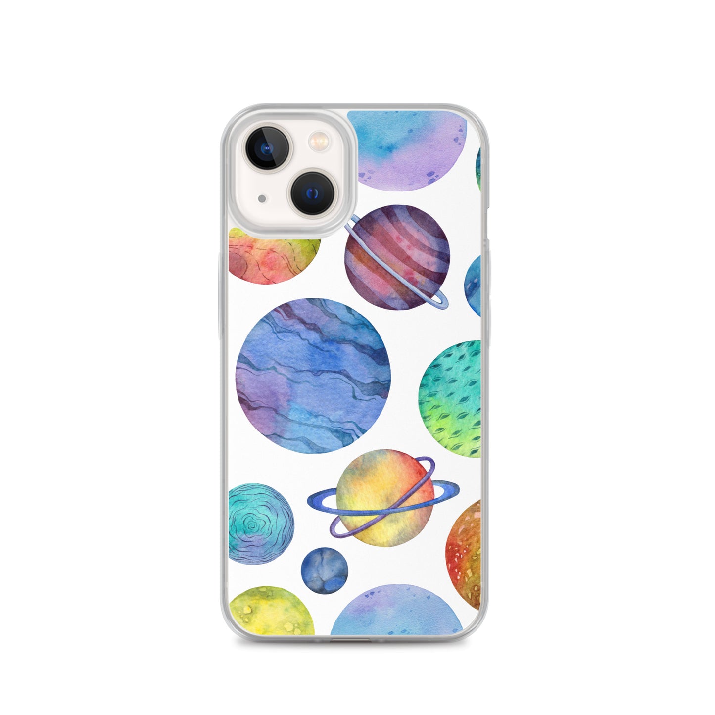 Space Watercolor Planets iPhone Case - iphone case gift - christmas gifts - gift ideas - apple phone