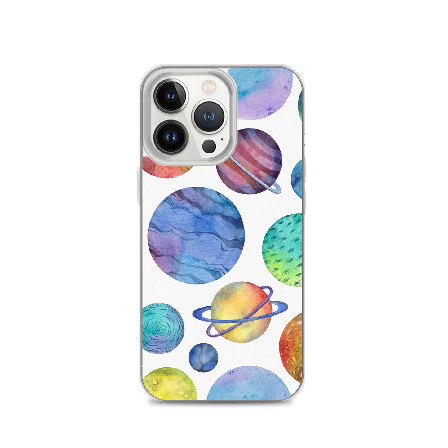 Space Watercolor Planets iPhone Case - iphone case gift - christmas gifts - gift ideas - apple phone