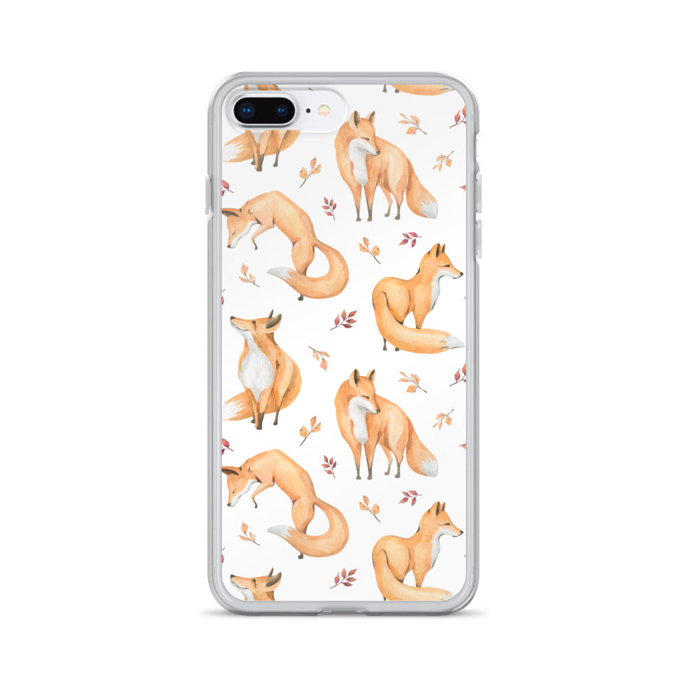 Woodland Foxes iPhone Case - iphone case gift - christmas gifts - gift ideas - apple phone