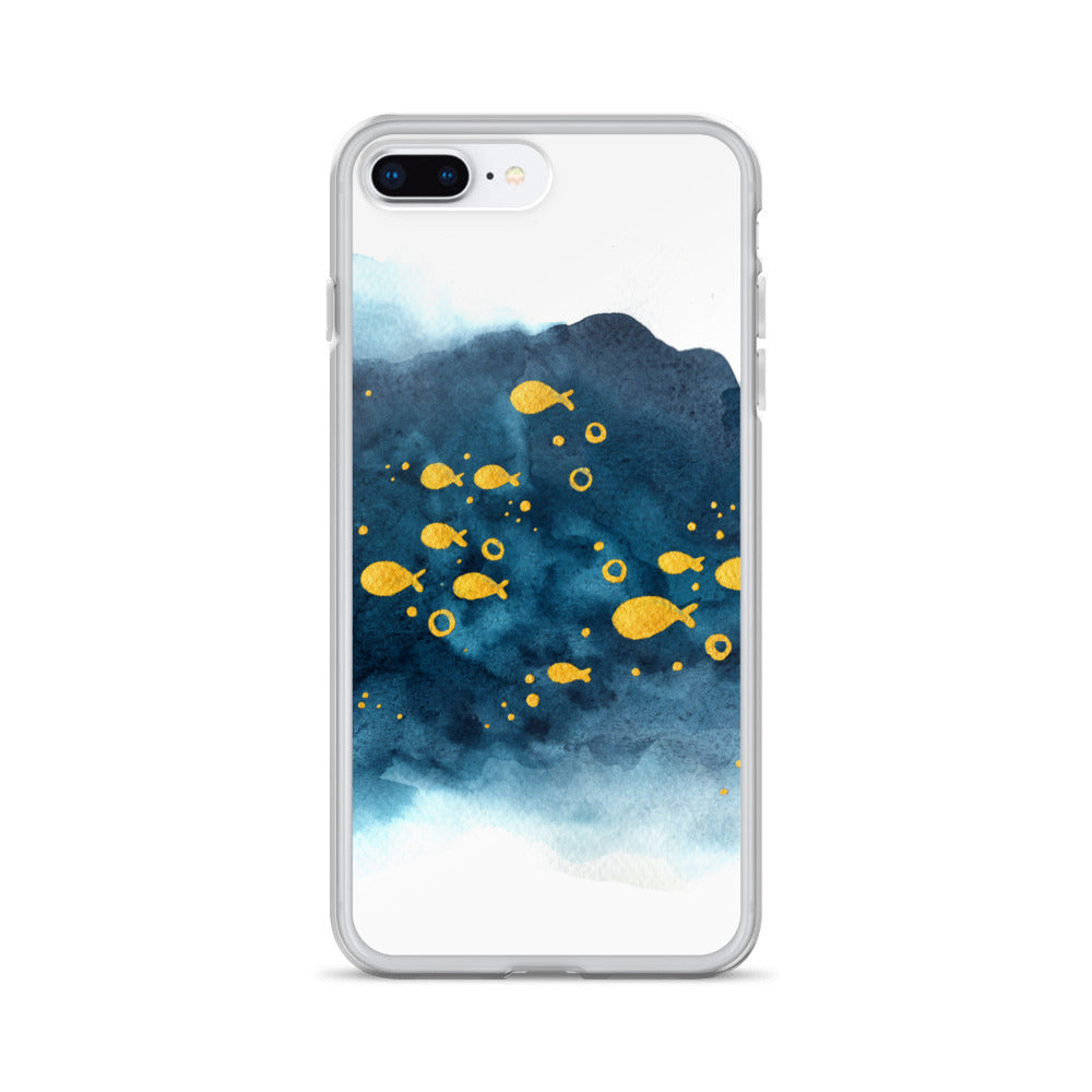 Watercolor School of Fish iPhone Case - iphone case gift - christmas gifts - gift ideas - apple phone