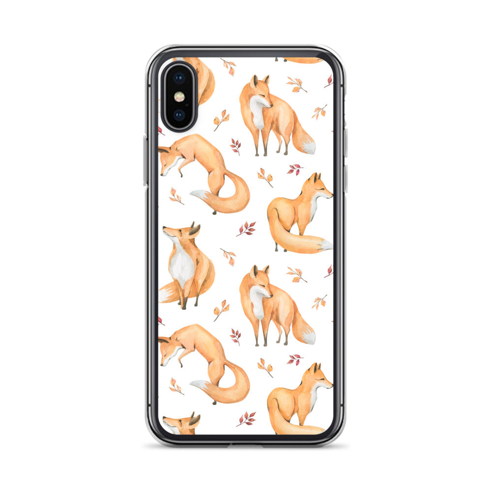 Woodland Foxes iPhone Case - iphone case gift - christmas gifts - gift ideas - apple phone