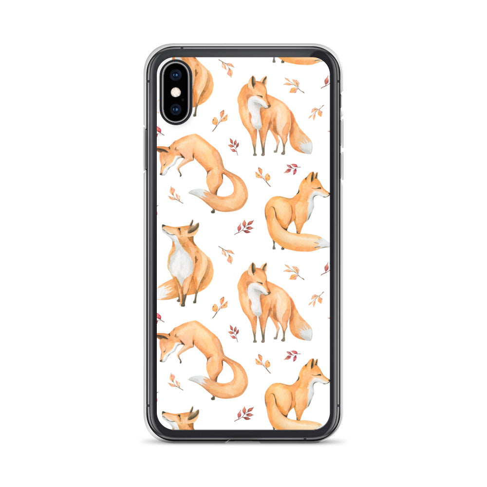 Woodland Foxes iPhone Case - iphone case gift - christmas gifts - gift ideas - apple phone